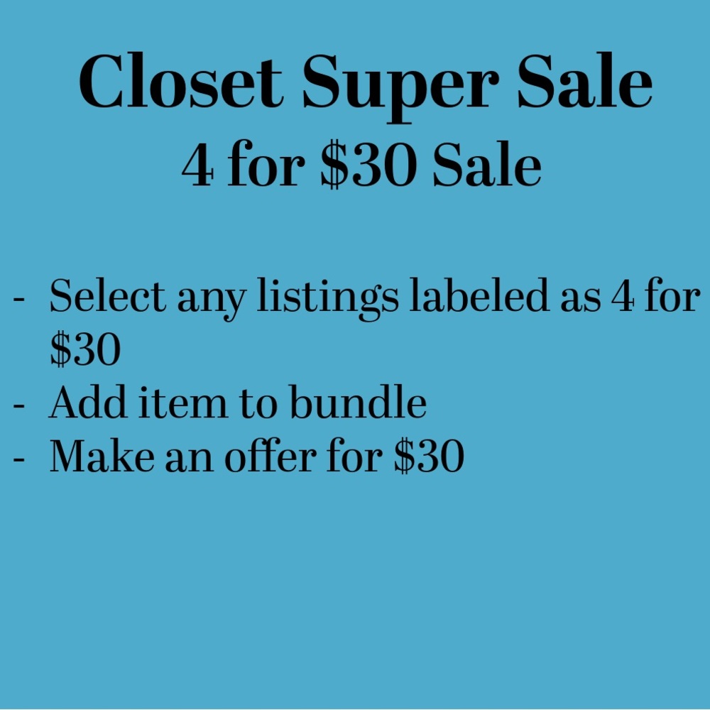 Closet Super Sale Offer